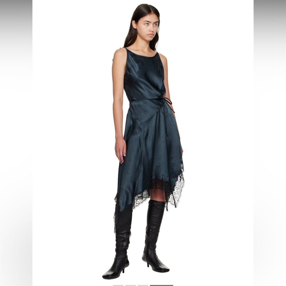 Acne Studios Satin Lace Dress - Picture 7 of 14